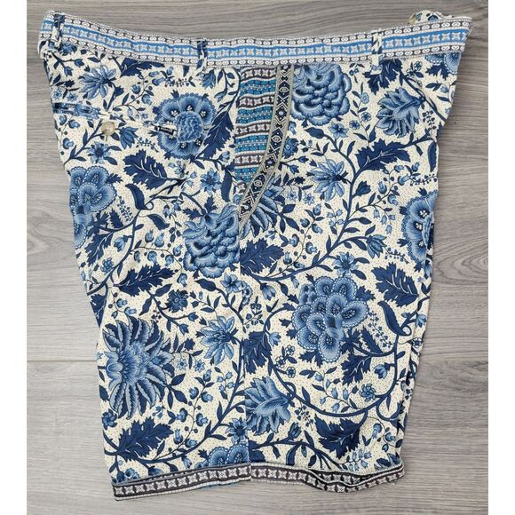 Scotch & Soda Mens‎ 38 Amsterdam Couture Blue Floral Chino Short - Picture 1 of 10